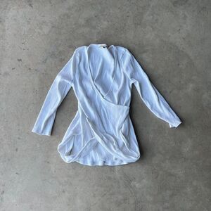 Express one Eleven y2k wrap top white Womens size M